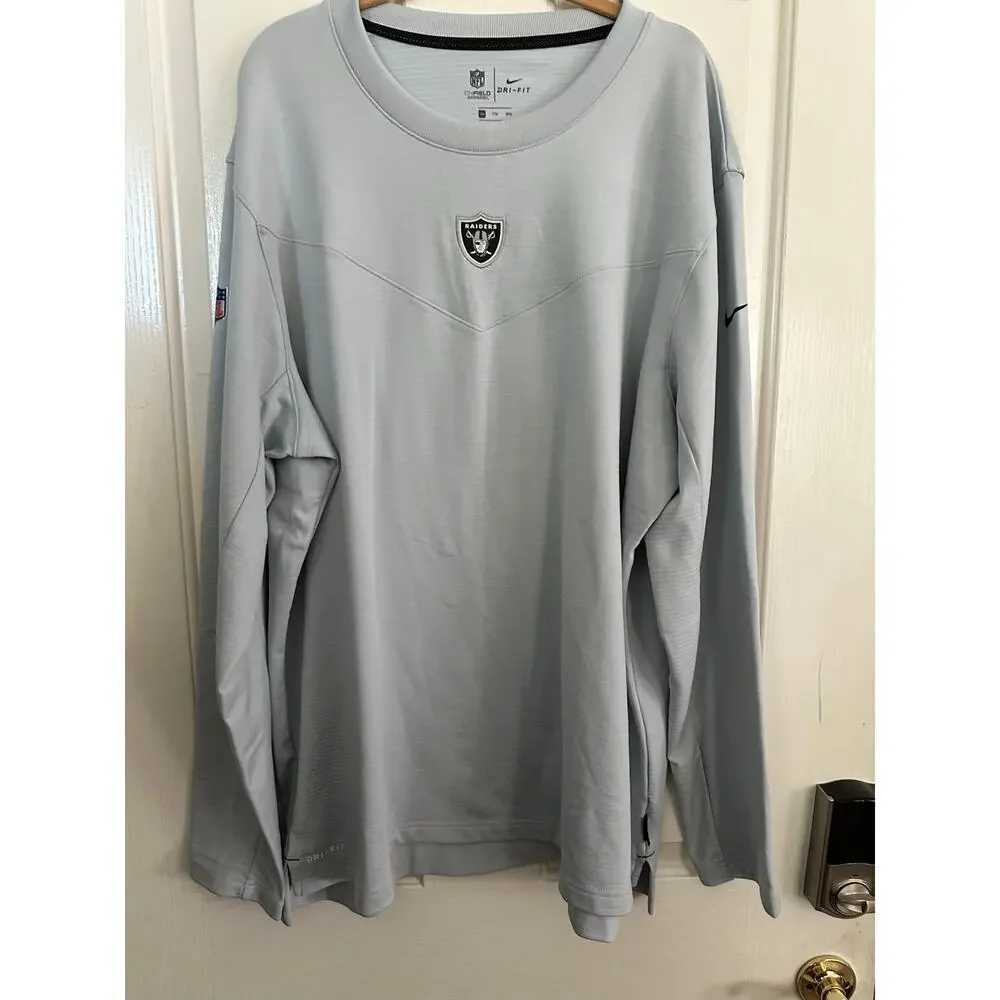 Nike Men's Las Vegas Raiders Sideline Team Performance Pullover Sweatshirt XXL